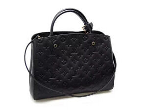 Louis Vuitton Monogram Empreinte Montaigne Handbag Noir Black